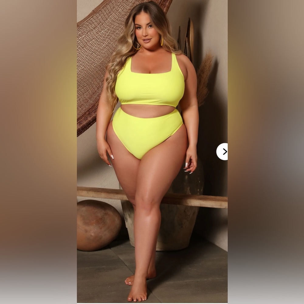 Fashion Nova Neon Bikini Set